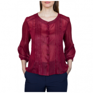 Блуза  , размер 46, красный, бордовый Galar