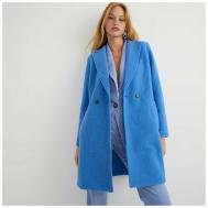 Пальто   демисезонное, шерсть, силуэт свободный, размер 44/S, голубой J.CREW
