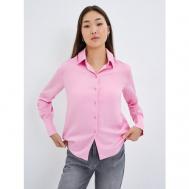 Блуза  , повседневный стиль, размер L, розовый ZARINA
