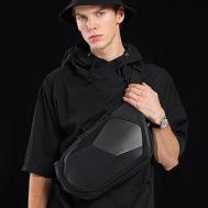Сумка  мессенджер  спортивная, внутренний карман, регулируемый ремень, черный Guangzhou Top Quality Leather Products