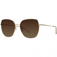 Солнцезащитные очки , бабочка, оправа: металл, для женщин, золотой NAF NAF