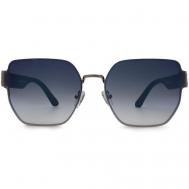 Солнцезащитные очки , квадратные, оправа: металл, поляризационные, для женщин, синий Furlux