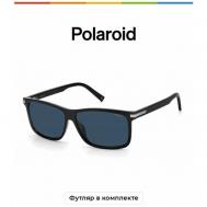 Солнцезащитные очки , черный, синий Polaroid