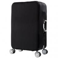 Чехол для чемодана , текстиль, водонепроницаемый, 40 л, размер S, черный