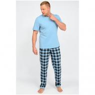 Пижама , брюки, трикотажная, размер 52, голубой Ш'аrliзе