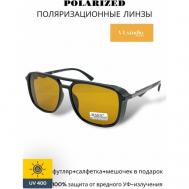 Солнцезащитные очки , черный, коричневый MARX