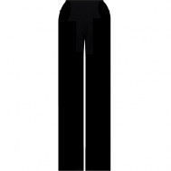 Брюки  , прямой силуэт, классический стиль, стрелки, размер 42, черный Pollini