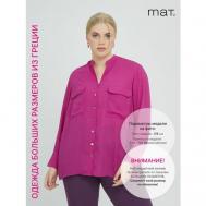 Рубашка  , размер S/M, розовый, фуксия MAT FASHION
