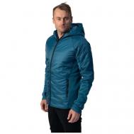 Куртка  для бега, средней длины, силуэт полуприлегающий, светоотражающие элементы, несъемный капюшон, размер XL, синий, голубой Northug