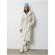 куртка  , демисезон/зима, силуэт прямой, водонепроницаемая, размер 44, белый Viaville