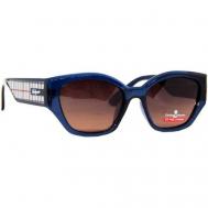 Солнцезащитные очки , бабочка, с защитой от УФ, поляризационные, для женщин, коричневый Christian Lafayette