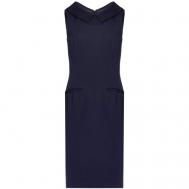 Платье-футляр , в классическом стиле, прилегающее, размер 44, синий Moschino