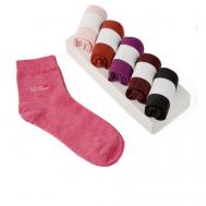 Женские носки , подарочная упаковка, 6 пар, размер 37-41, мультиколор RoeRue