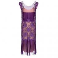Платье , натуральный шелк, вечернее, размер 44, фиолетовый Alberta Ferretti
