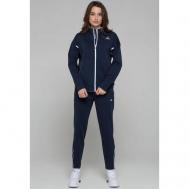 Костюм , олимпийка и брюки, спортивный стиль, свободный силуэт, карманы, размер 50, синий Bilcee