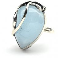 Кольцо , бижутерный сплав, цитрин, аквамарин, размер 17, голубой Радуга Камня