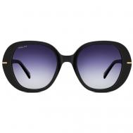 Солнцезащитные очки , круглые, градиентные, для женщин, черный Polar