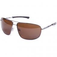 Солнцезащитные очки , овальные, оправа: металл, поляризационные, коричневый Gargoyles