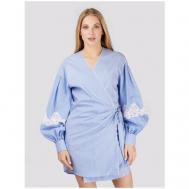 Платье , размер 42 EU, голубой Ermanno Firenze