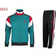 Костюм , олимпийка и брюки, силуэт прямой, карманы, размер 60, зеленый Montanasport