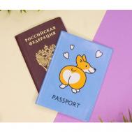 Обложка для паспорта , желтый, голубой iLikeGift