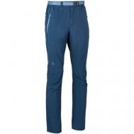 брюки , карманы, регулировка объема талии, водонепроницаемые, размер L, синий TERNUA