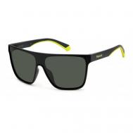 Солнцезащитные очки , квадратные, оправа: пластик, ударопрочные, с защитой от УФ, поляризационные, черный Polaroid