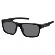 Солнцезащитные очки , прямоугольные, оправа: пластик, для мужчин, черный Polaroid
