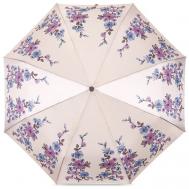 Смарт-зонт , автомат, 3 сложения, купол 104 см., 8 спиц, чехол в комплекте, для женщин, фиолетовый Eleganzza