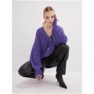 Кардиган , размер 40/48, фиолетовый Kivi Clothing