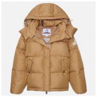 Куртка  , демисезон/зима, средней длины, подкладка, размер M, бежевый HOLUBAR