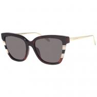 Солнцезащитные очки , кошачий глаз, оправа: пластик, для женщин, коричневый Carolina Herrera