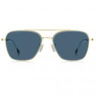Солнцезащитные очки   1345/F/SK AOZ KU, кошачий глаз, оправа: металл, для мужчин, золотой BOSS