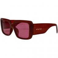 Солнцезащитные очки , квадратные, оправа: пластик, поляризационные, для женщин, красный Еternal