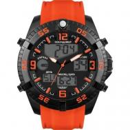 Наручные часы  H0877B02-15OR, черный, оранжевый Нестеров