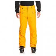 Горнолыжные брюки , мембрана, утепленные, размер XL, оранжевый Quiksilver