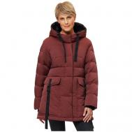 Куртка   Амперо, размер 64, бежевый, бордовый D`imma Fashion Studio