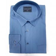 Рубашка , размер 3XL(62), голубой BARCOTTI