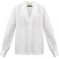 Рубашка  , повседневный стиль, свободный силуэт, размер 48, белый Calcaterra