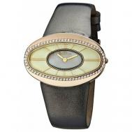 Наручные часы  женские, кварцевые, корпус золото, 585 проба, фианитжелтый Platinor