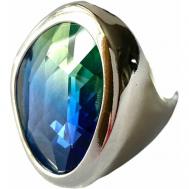 Кольцо , бижутерный сплав, кристалл, подарочная упаковка, размер 17, серебряный Florento