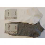 Носки , 2 пары, размер 41-47, серый, белый Чайка швейный холдинг