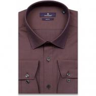 Рубашка , размер (54)XXL, коричневый Poggino