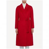 Пальто  , демисезон/зима, силуэт прямой, средней длины, размер 46, красный Geox