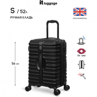 Чемодан , 52 л, размер S+, черный IT Luggage