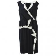 Платье , гипюр, натуральный шелк, вечернее, размер 46, черный Moschino
