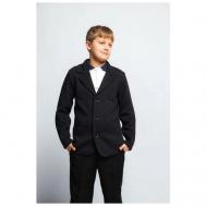 Пиджак для мальчика / Трикотажный пиджак школьный / Пиджак синий  158 Formaschool