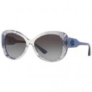 Солнцезащитные очки , бабочка, оправа: пластик, градиентные, для женщин, голубой Michael Kors