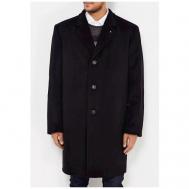 Пальто  демисезонное, силуэт прямой, карманы, утепленное, размер 70/176, черный BERKYTT