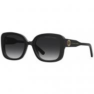 Солнцезащитные очки , бабочка, оправа: пластик, градиентные, с защитой от УФ, для женщин, черный Marc Jacobs